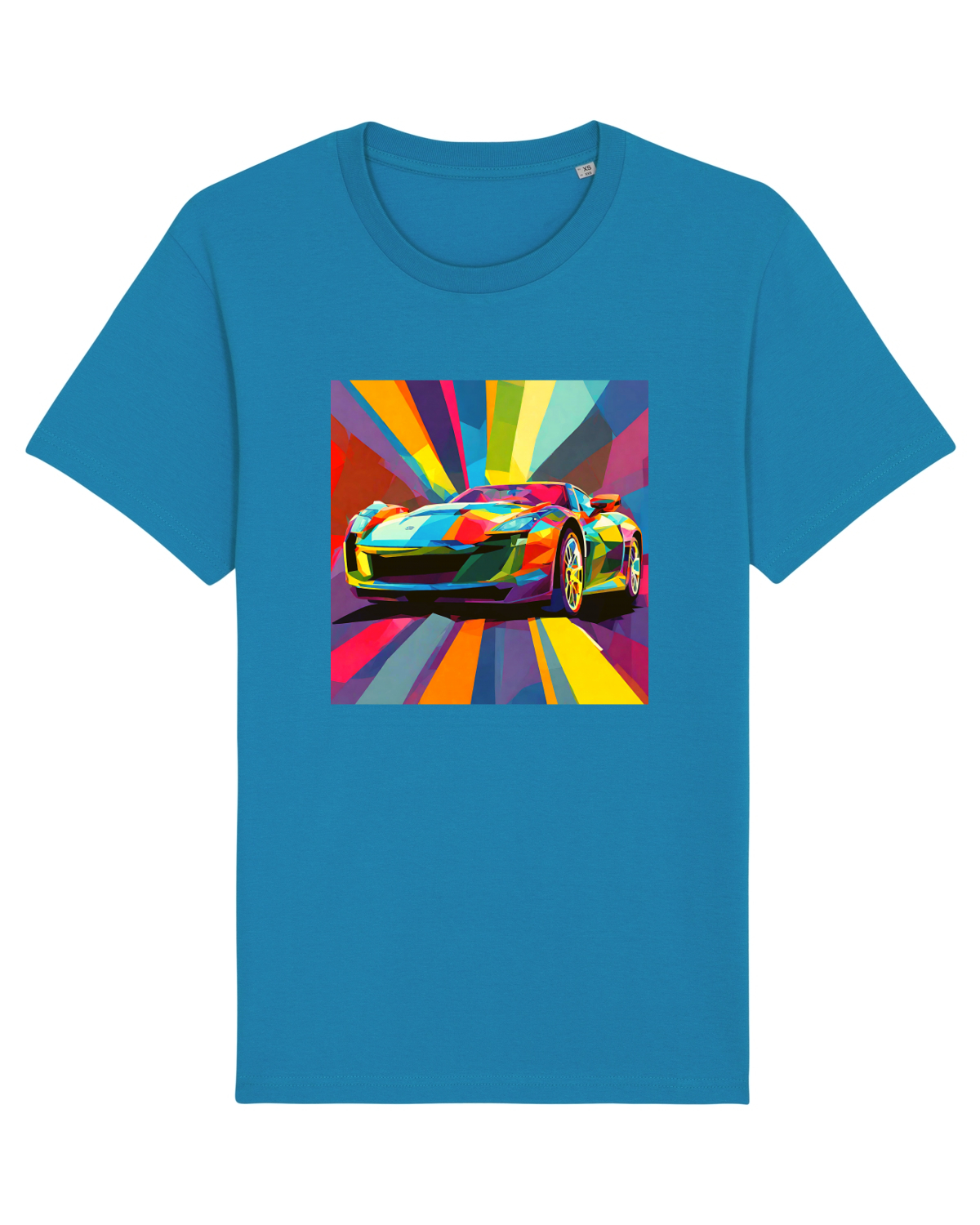 Tricou mânecă scurtă Unisex Rocker Azur