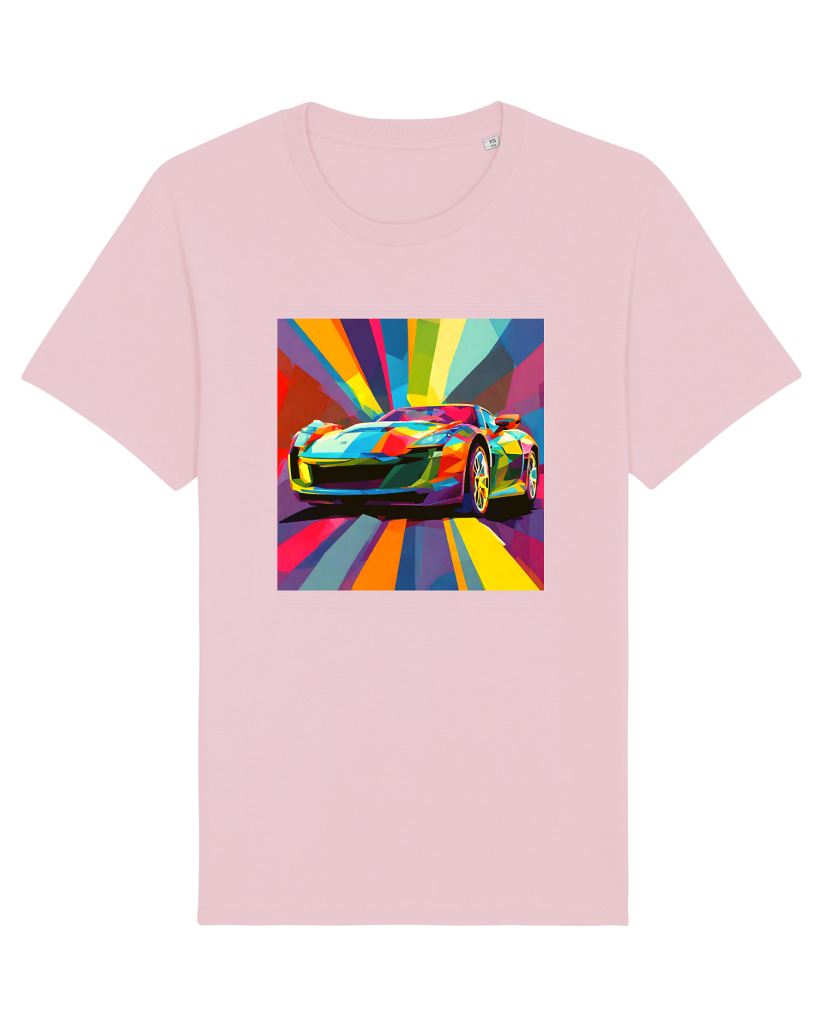 Tricou mânecă scurtă Unisex Rocker Cotton Pink