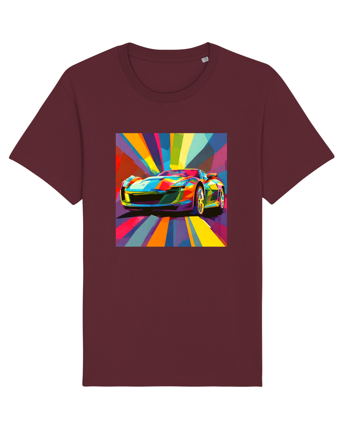 Tricou mânecă scurtă Unisex Rocker Burgundy