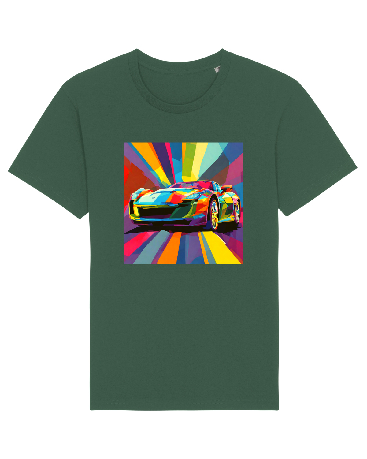 Tricou mânecă scurtă Unisex Rocker Bottle Green