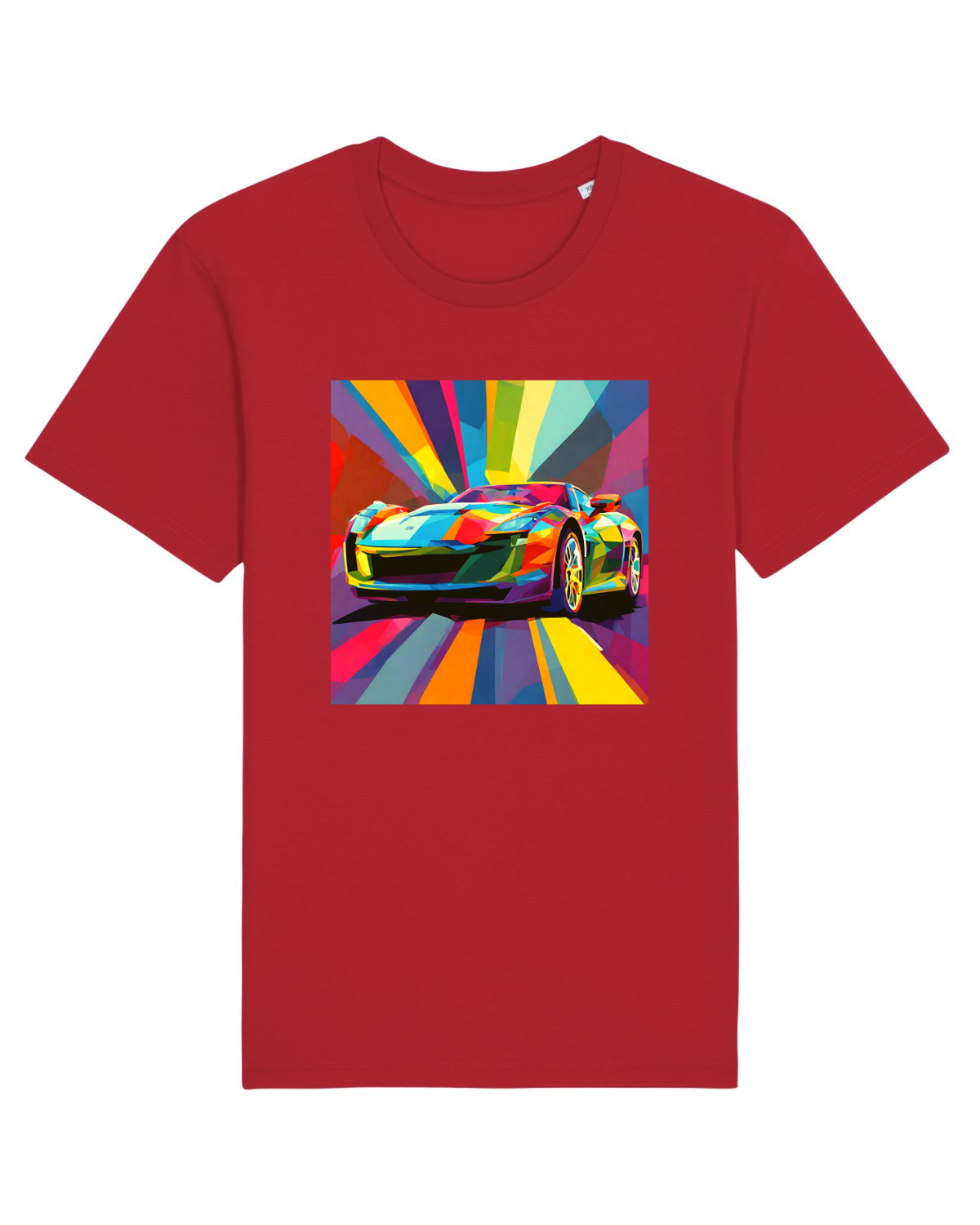 Tricou mânecă scurtă Unisex Rocker Red