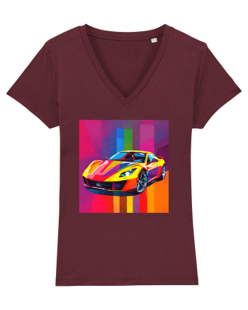 Masina Sport Pop Art Burgundy