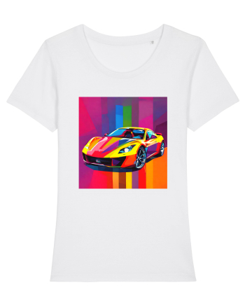 Masina Sport Pop Art White