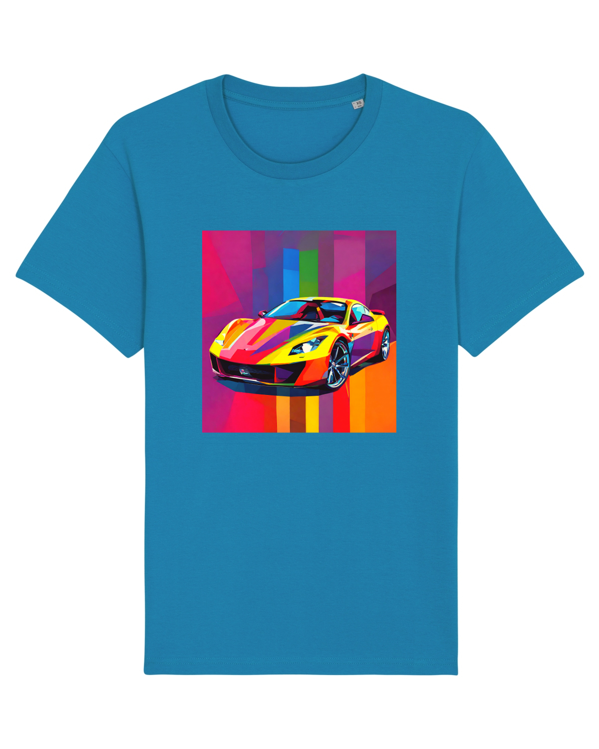 Tricou mânecă scurtă Unisex Rocker Azur