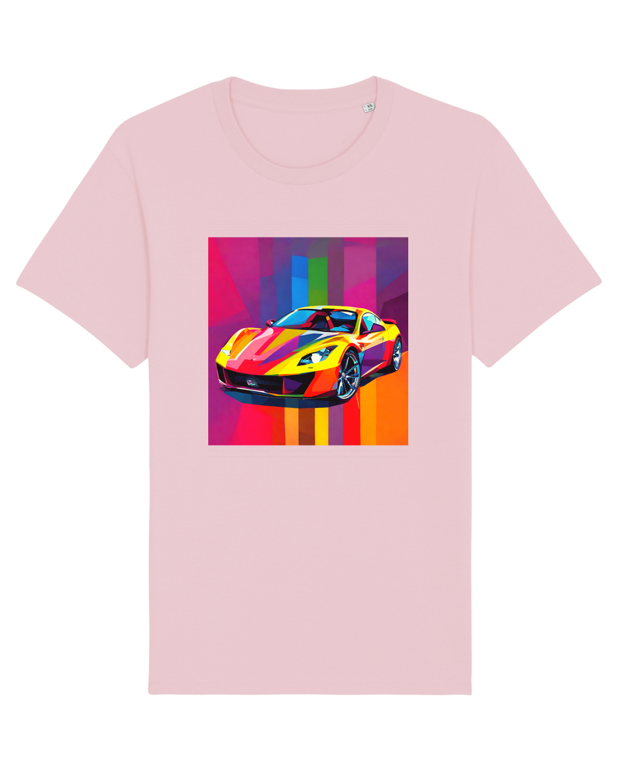 Tricou mânecă scurtă Unisex Rocker Cotton Pink