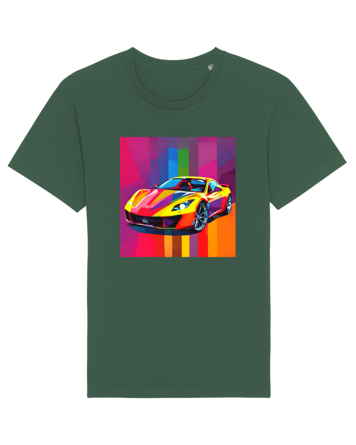 Tricou mânecă scurtă Unisex Rocker Bottle Green
