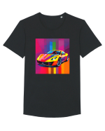 Masina Sport Pop Art Tricou mânecă scurtă guler larg Bărbat Skater
