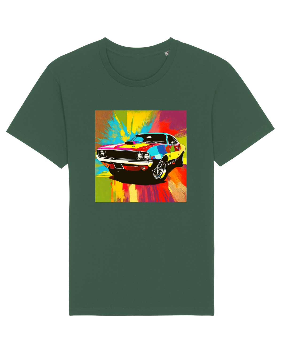 Tricou mânecă scurtă Unisex Rocker Bottle Green