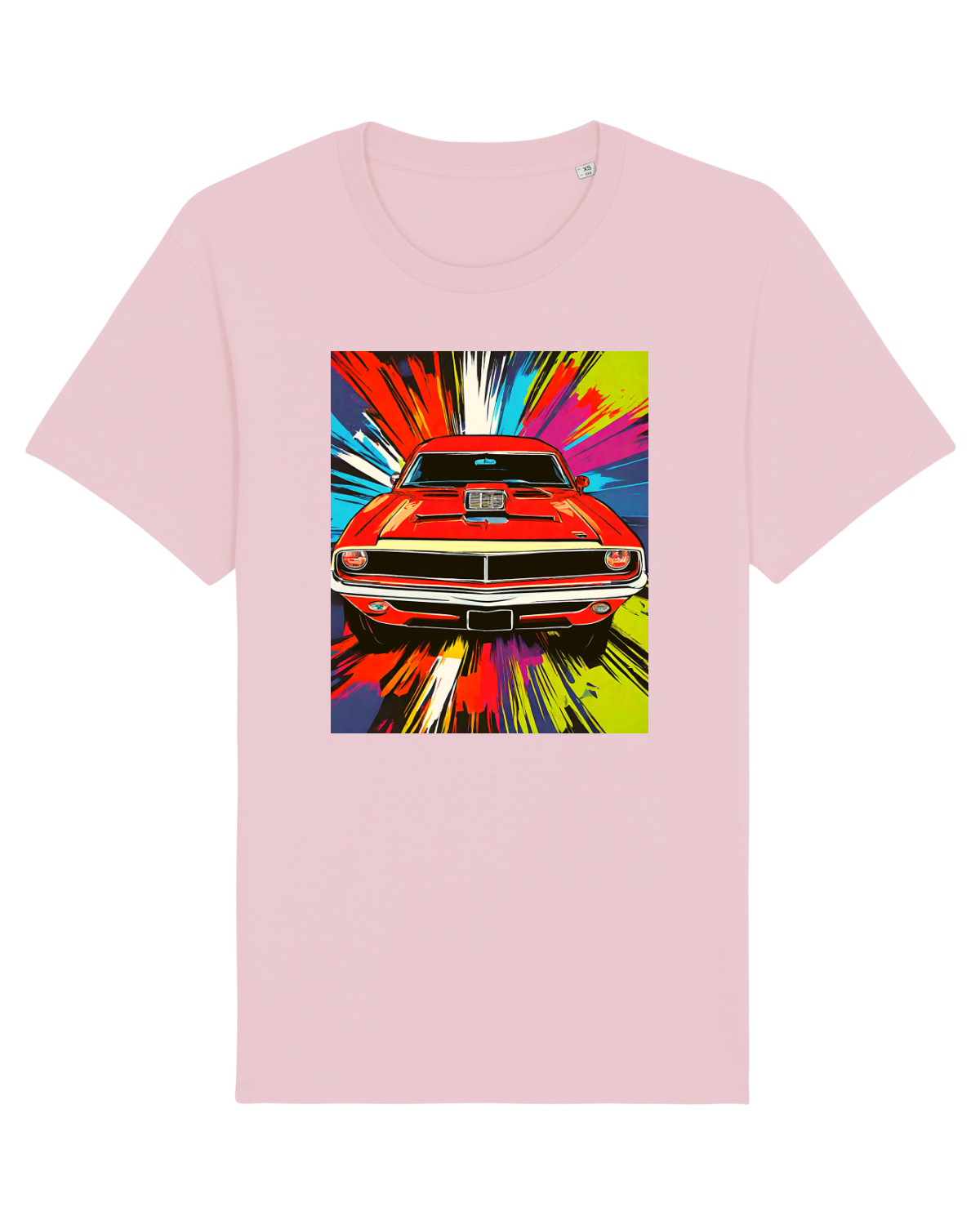 Tricou mânecă scurtă Unisex Rocker Cotton Pink