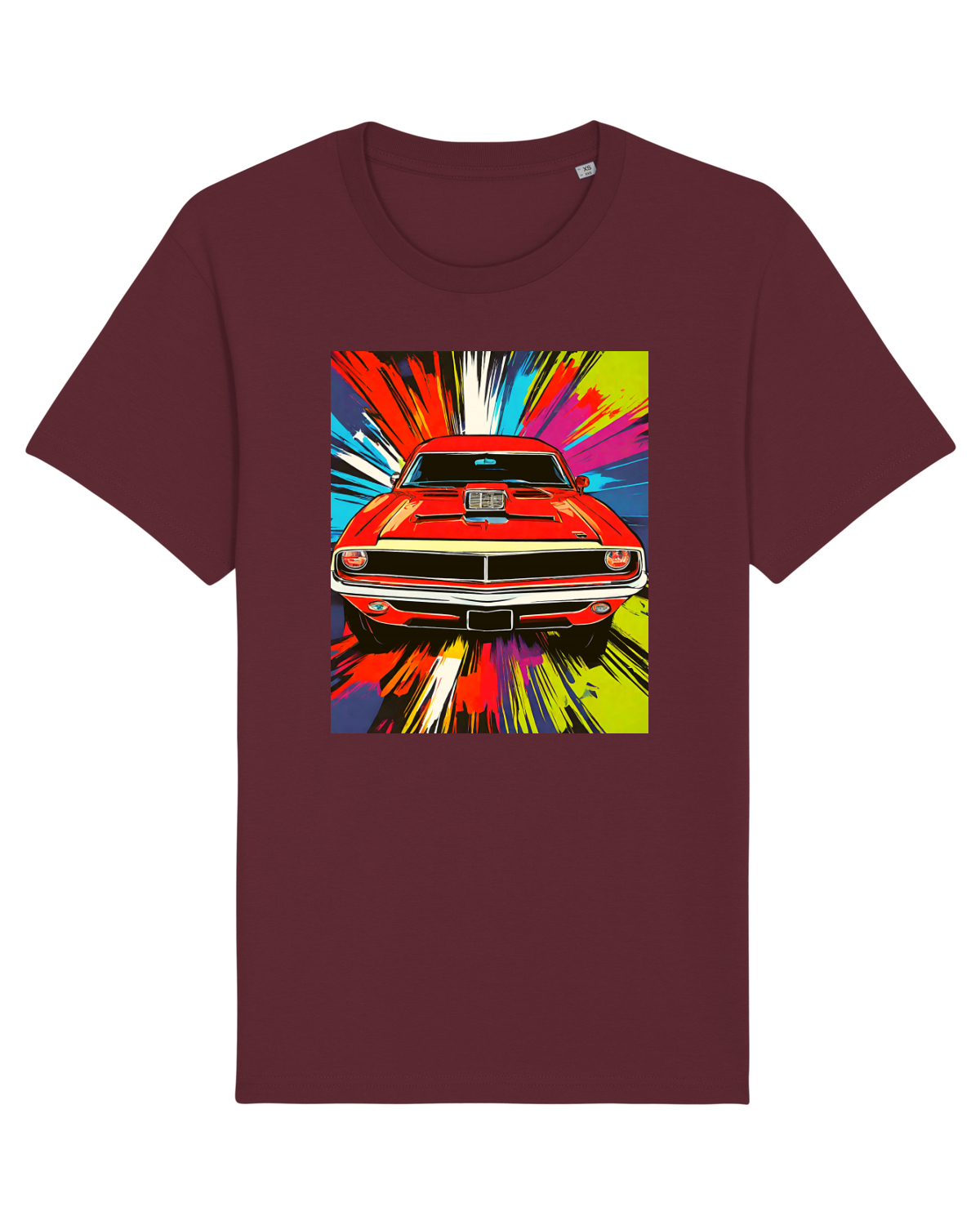 Tricou mânecă scurtă Unisex Rocker Burgundy