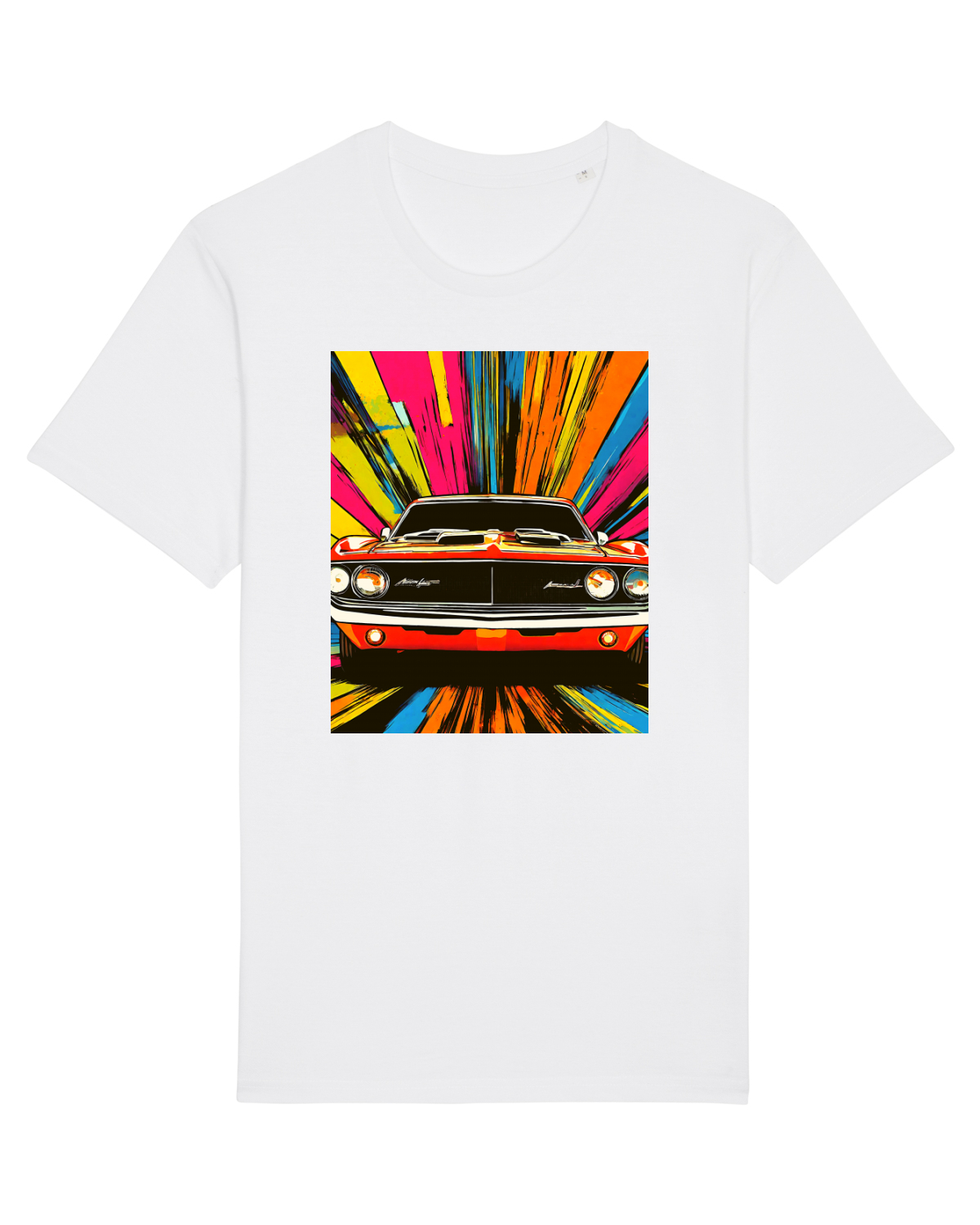 Tricou mânecă scurtă Unisex Rocker White