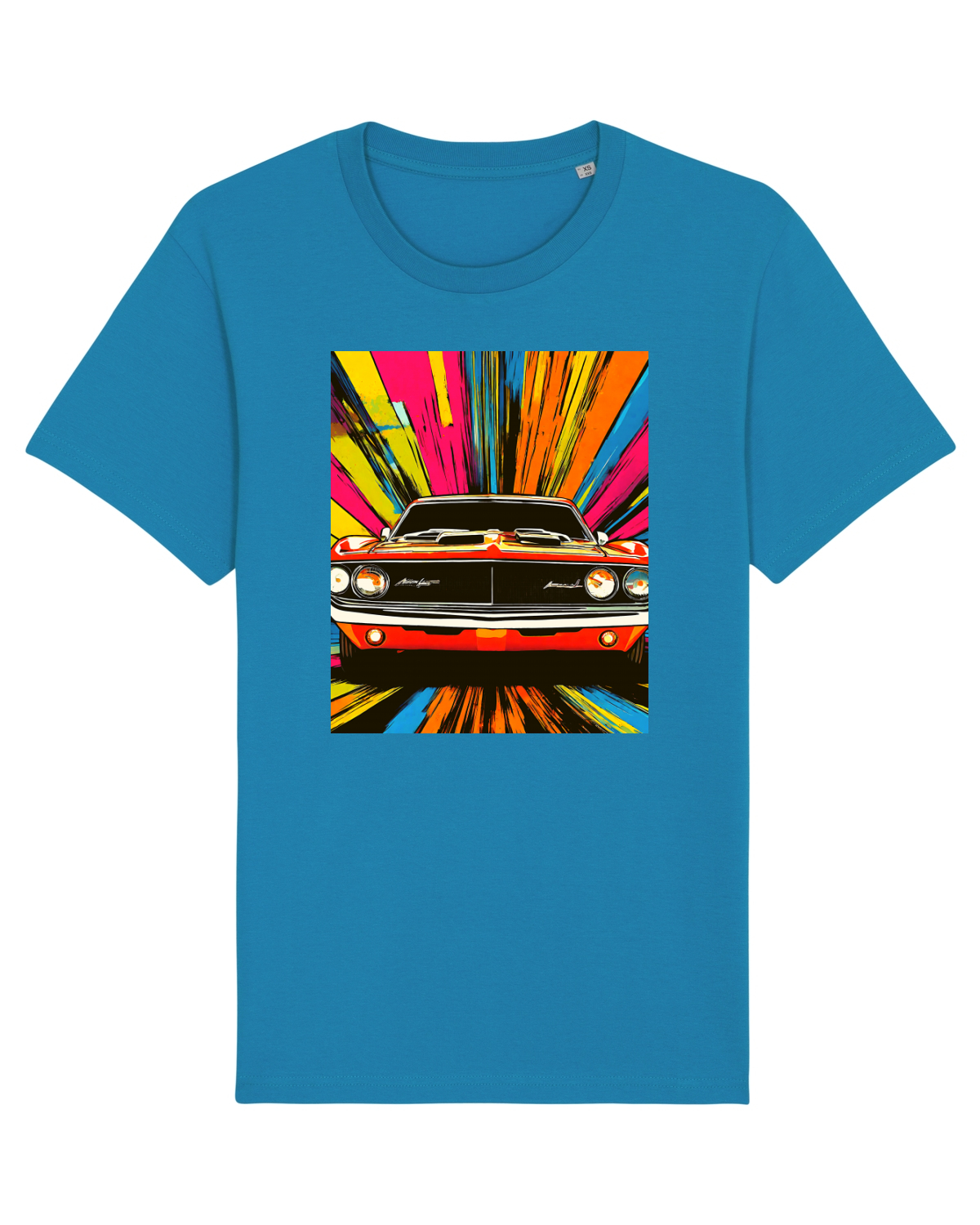 Tricou mânecă scurtă Unisex Rocker Azur