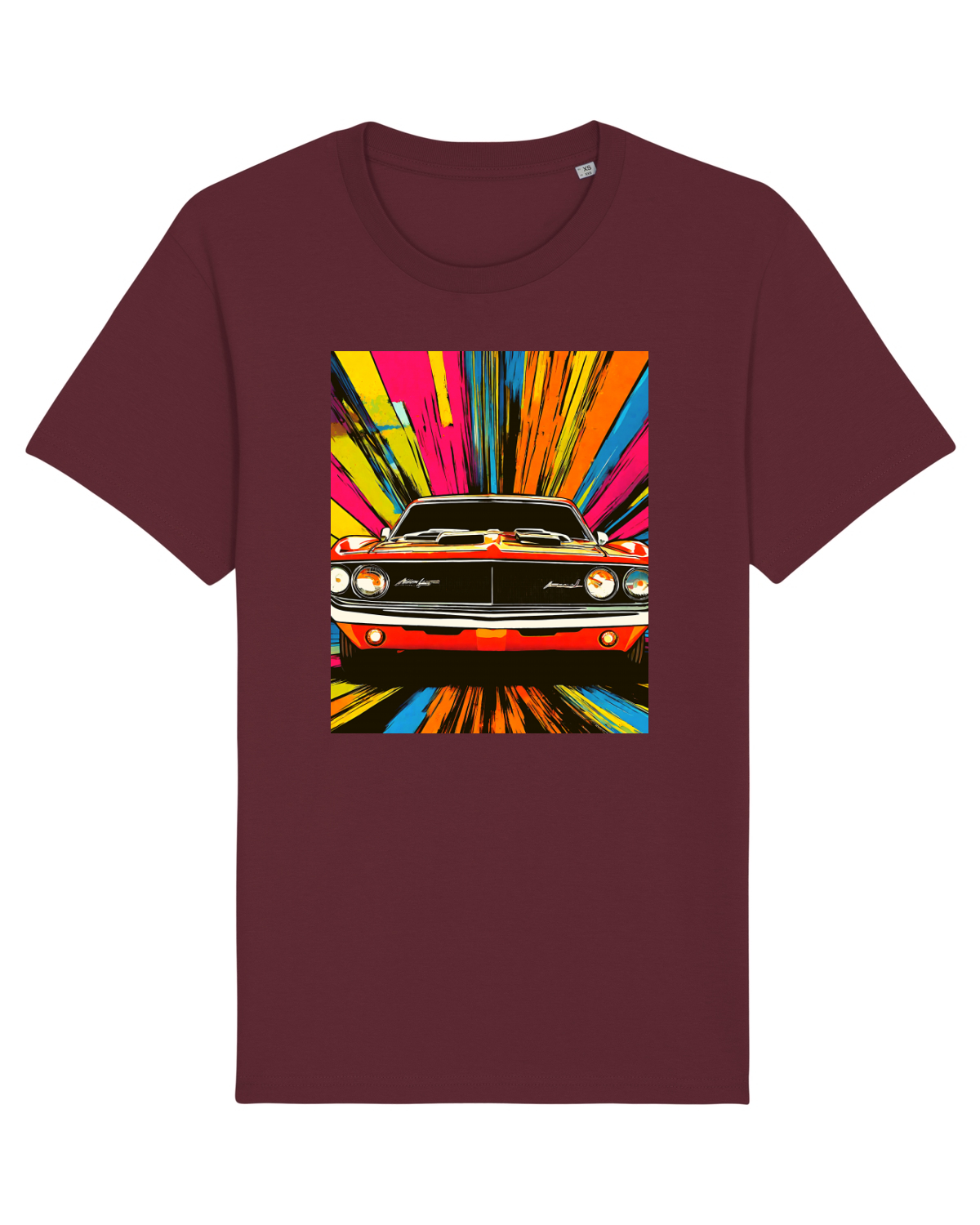 Tricou mânecă scurtă Unisex Rocker Burgundy