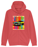 Masina Sport Pop Art Hanorac cu fermoar Unisex Connector