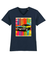 Masina Sport Pop Art Tricou mânecă scurtă guler V Bărbat Presenter