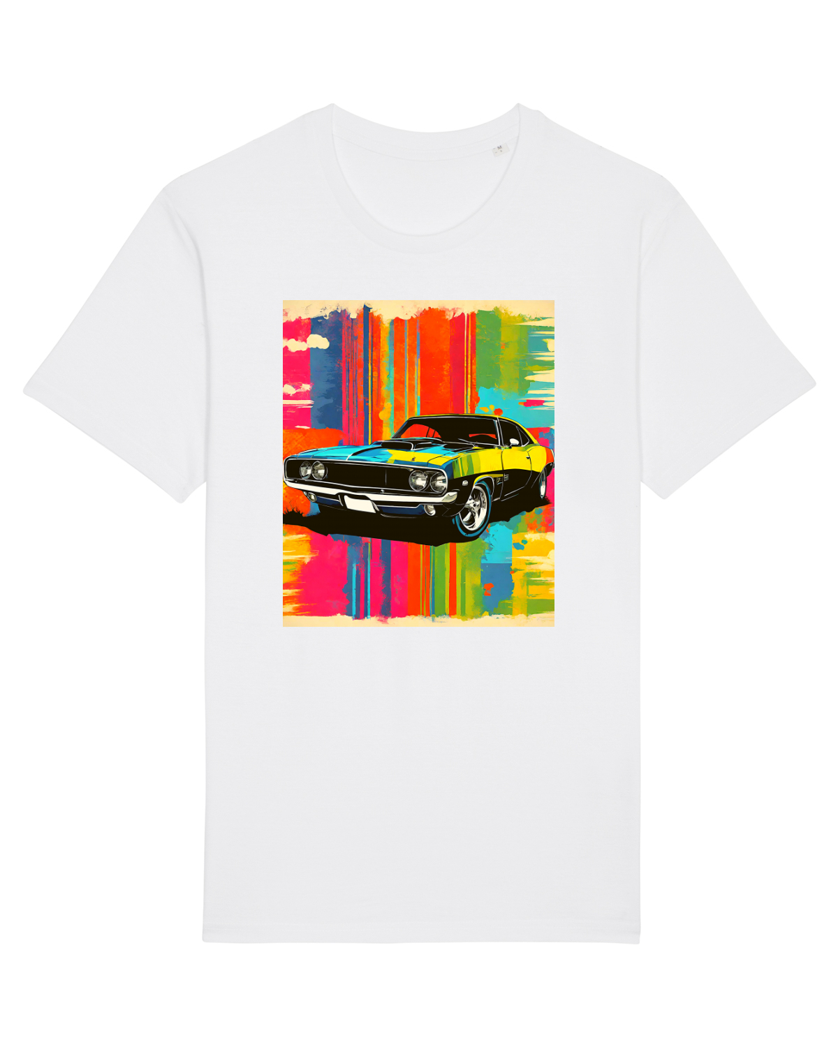 Tricou mânecă scurtă Unisex Rocker White