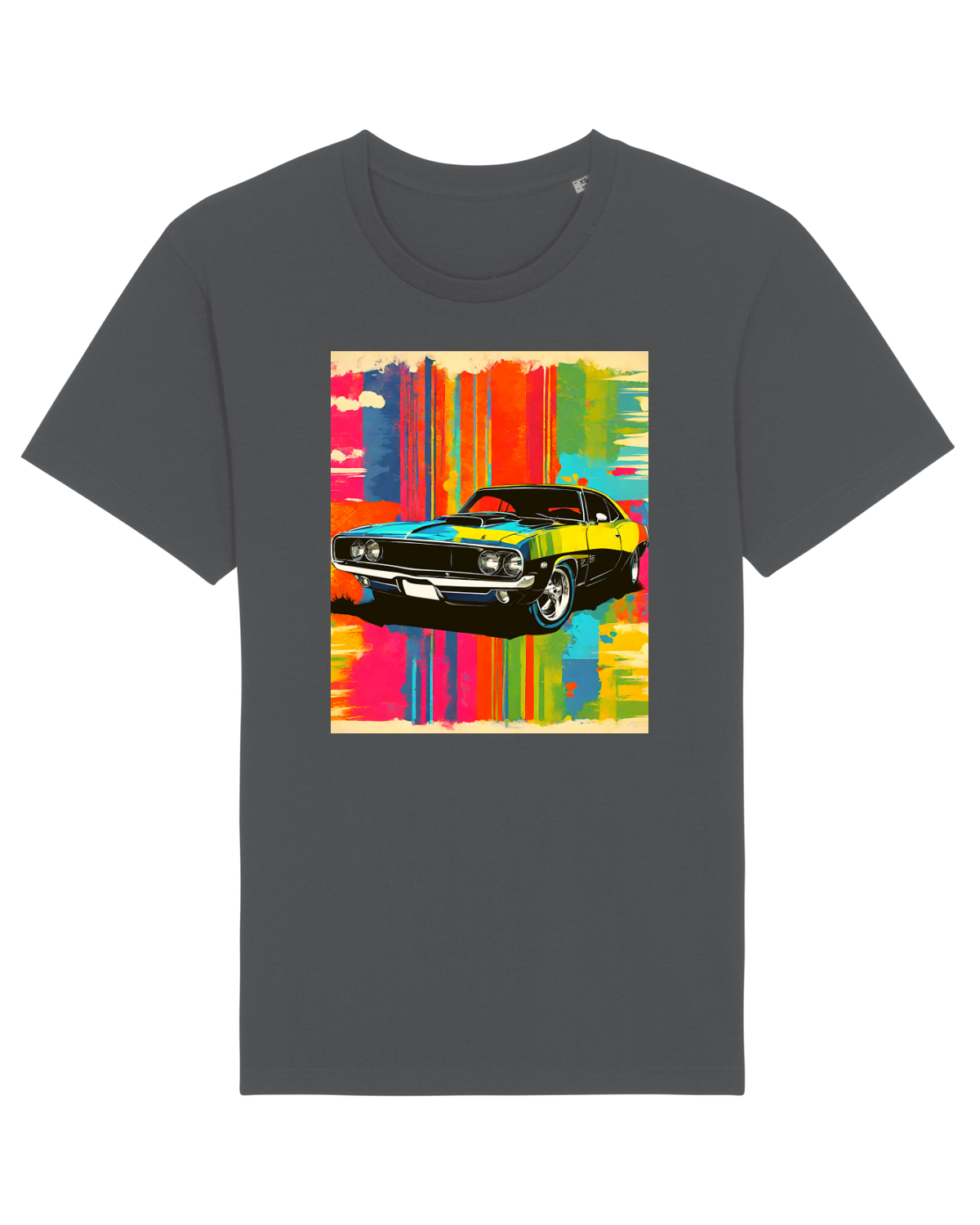 Tricou mânecă scurtă Unisex Rocker Anthracite