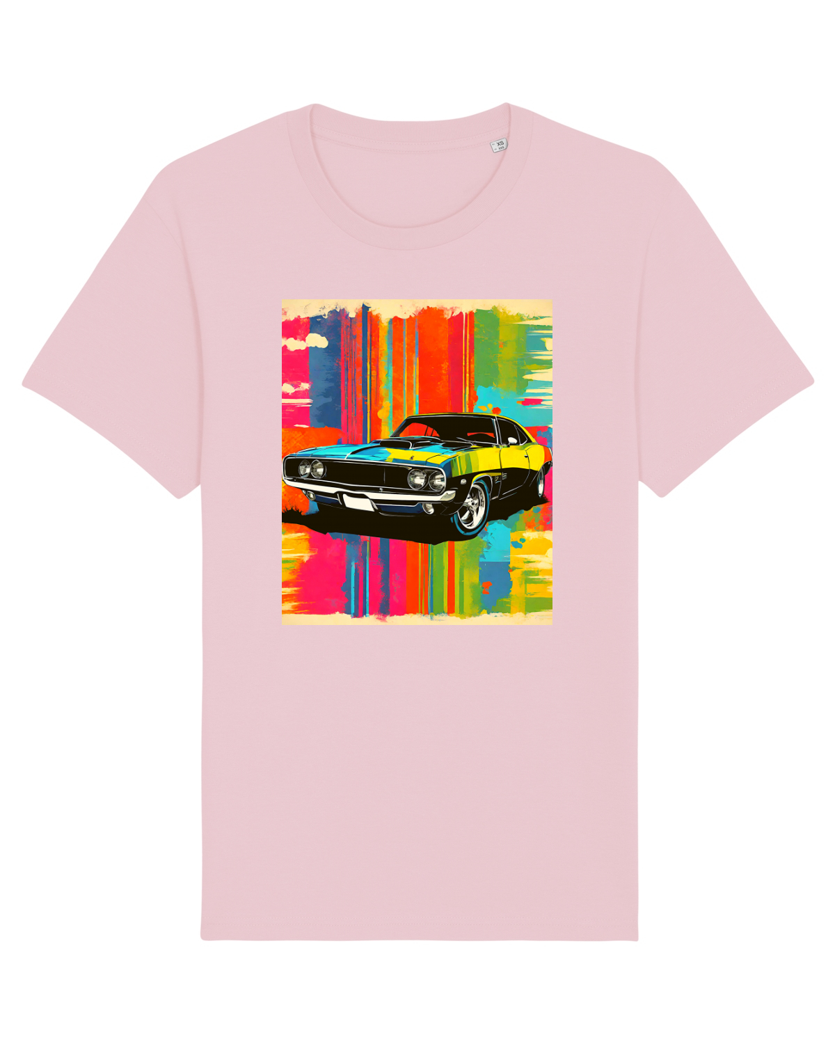 Tricou mânecă scurtă Unisex Rocker Cotton Pink