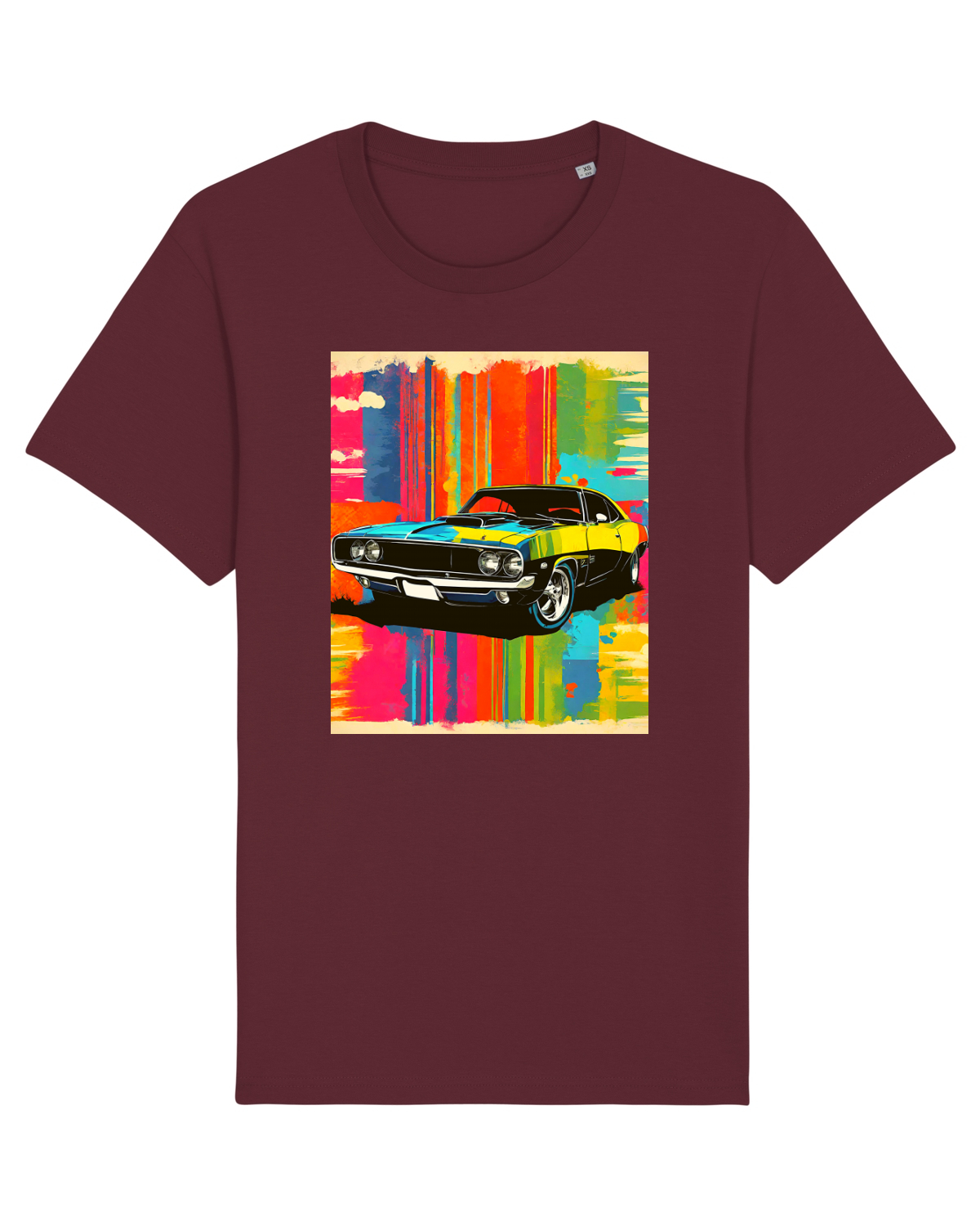 Tricou mânecă scurtă Unisex Rocker Burgundy
