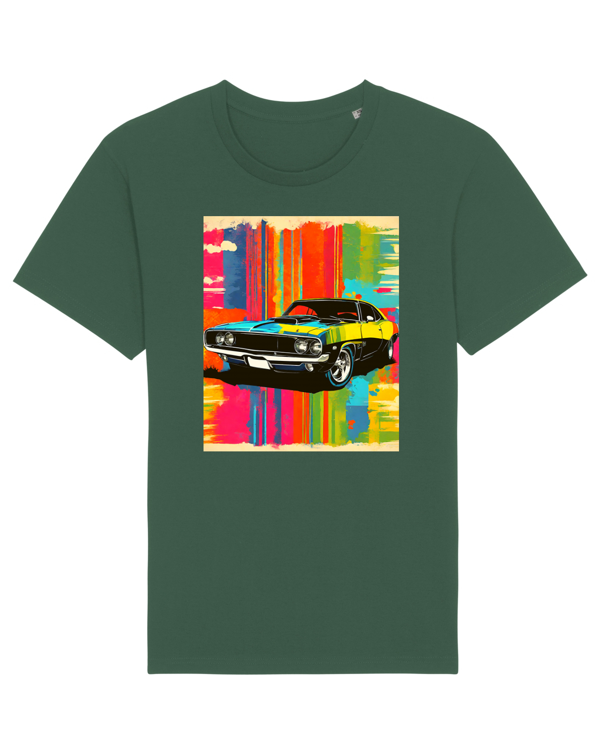 Tricou mânecă scurtă Unisex Rocker Bottle Green