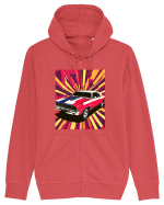 Masina Sport Pop Art Hanorac cu fermoar Unisex Connector