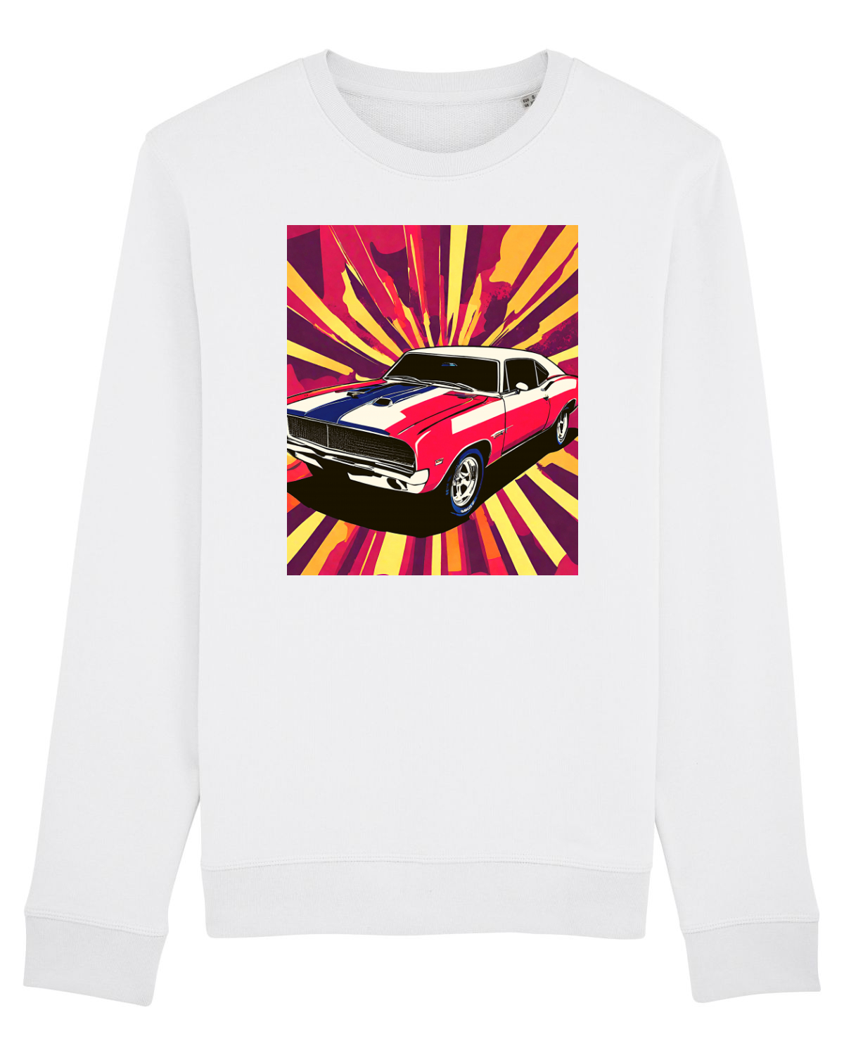 Bluză mânecă lungă Unisex Rise White