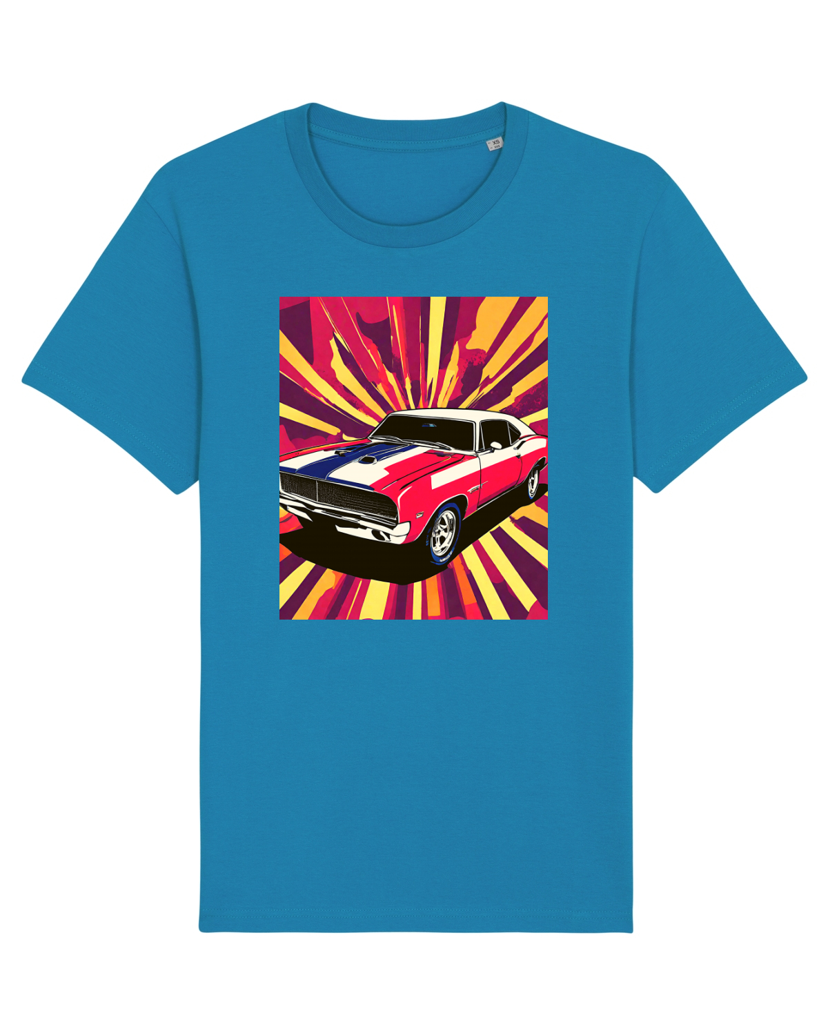 Tricou mânecă scurtă Unisex Rocker Azur