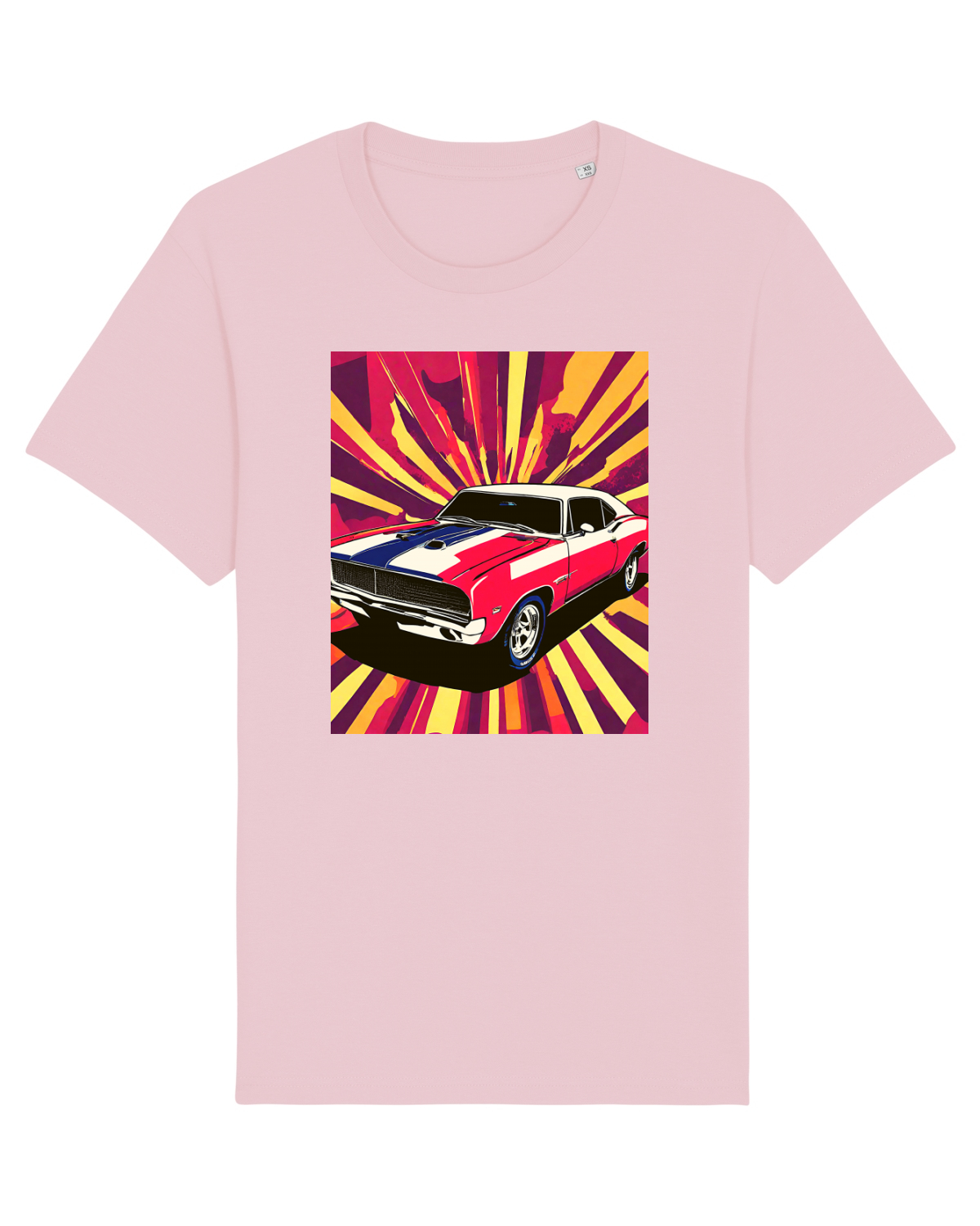 Tricou mânecă scurtă Unisex Rocker Cotton Pink