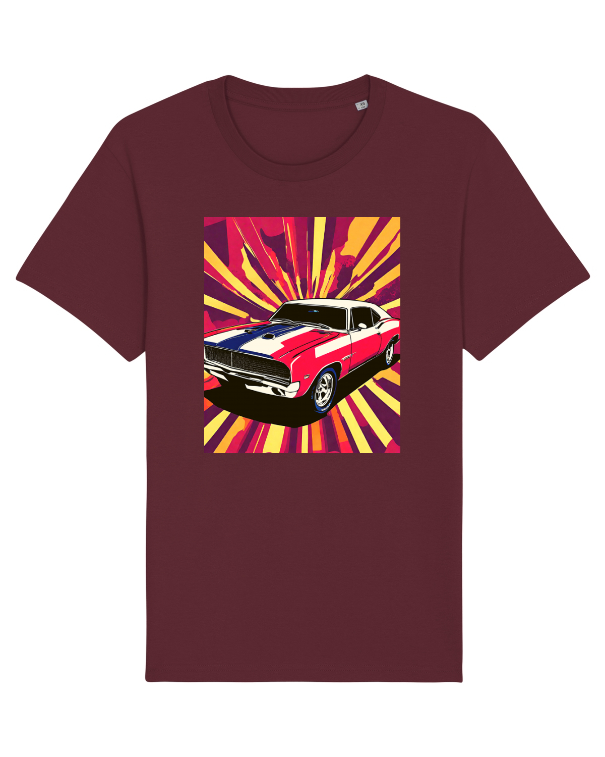 Tricou mânecă scurtă Unisex Rocker Burgundy