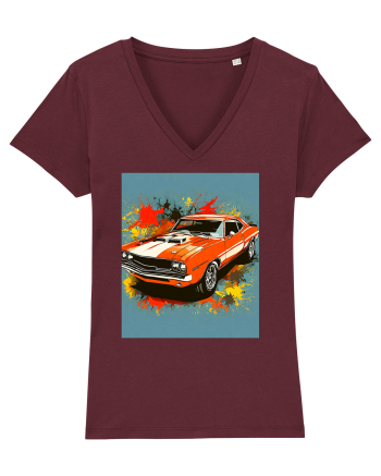 Masina Sport Pop Art Burgundy