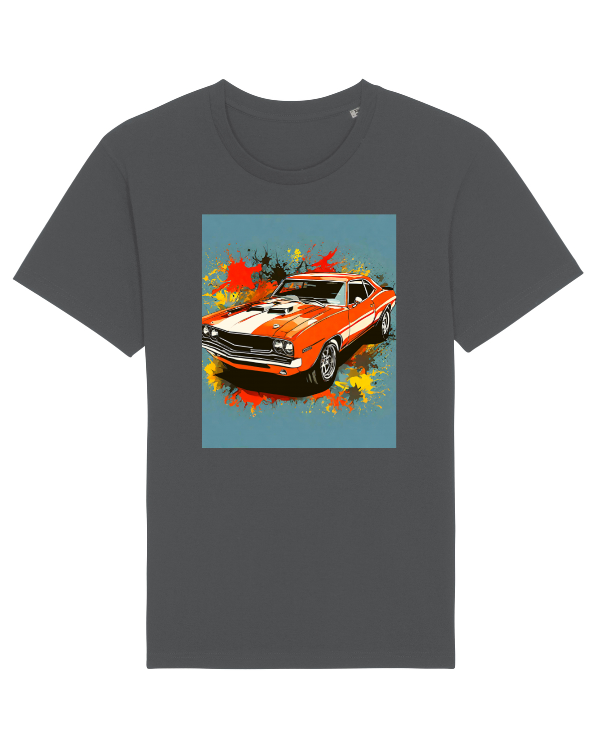 Tricou mânecă scurtă Unisex Rocker Anthracite