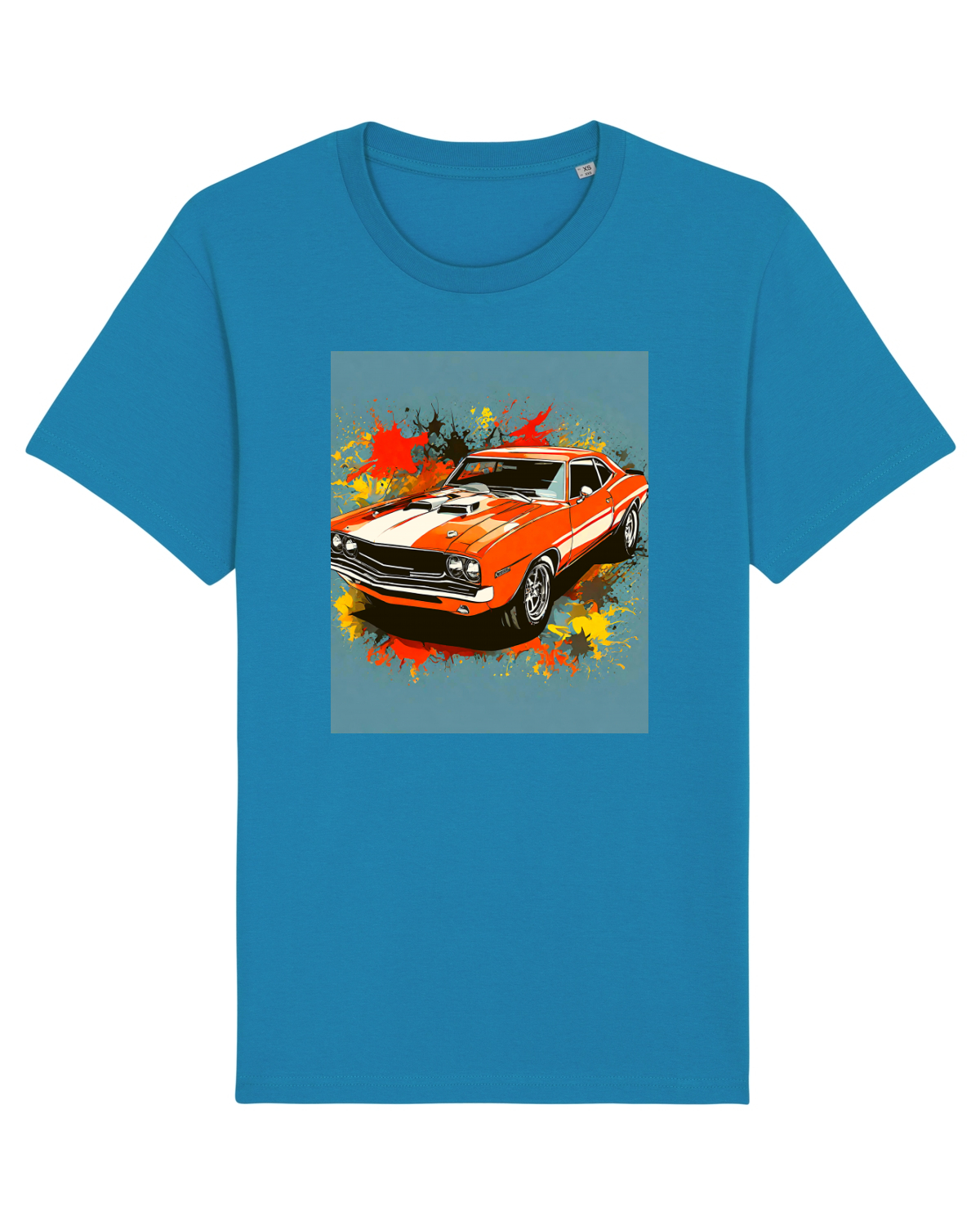 Tricou mânecă scurtă Unisex Rocker Azur