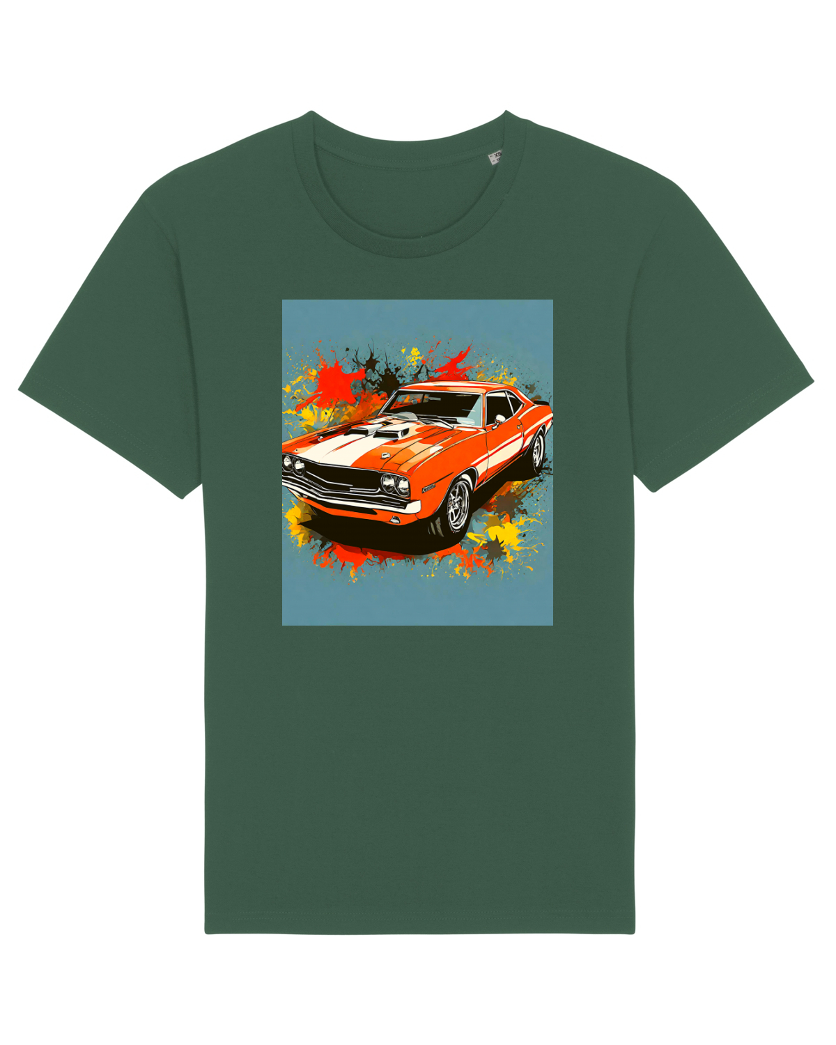 Tricou mânecă scurtă Unisex Rocker Bottle Green