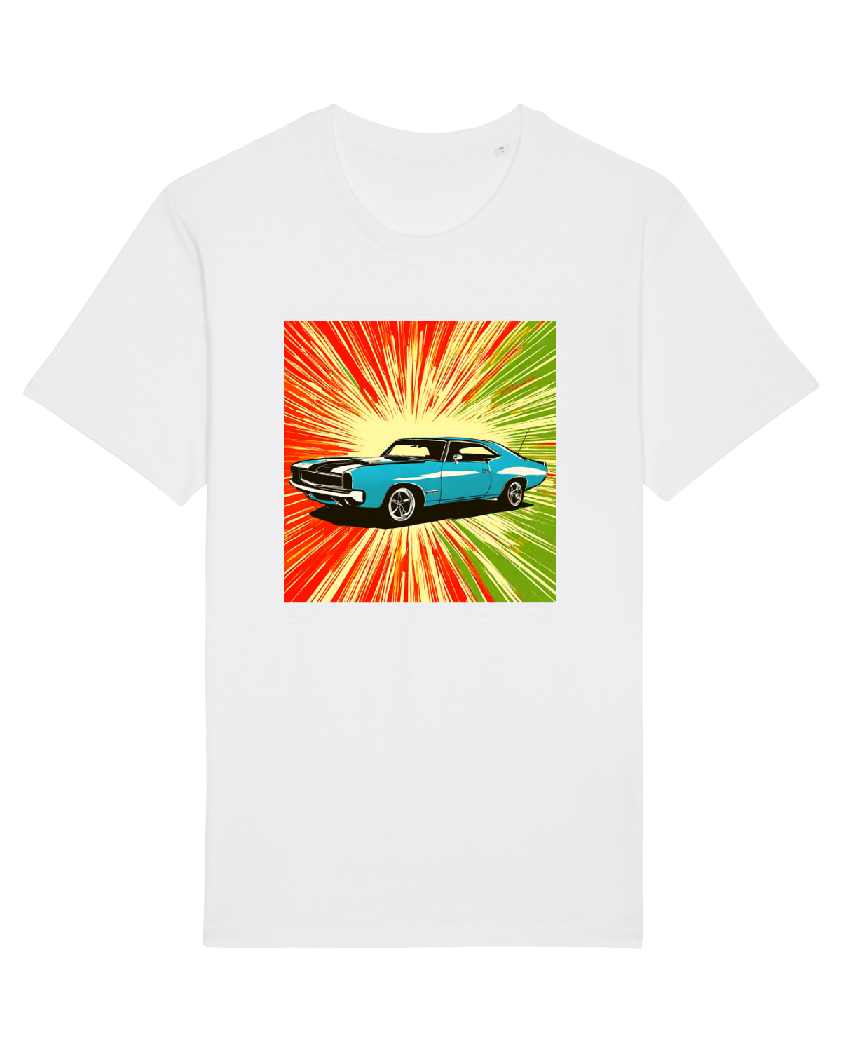 Tricou mânecă scurtă Unisex Rocker White