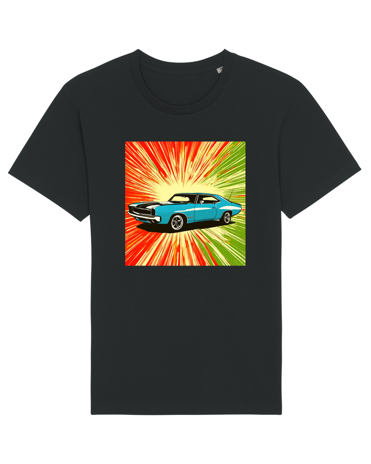 Tricou mânecă scurtă Unisex Rocker Black