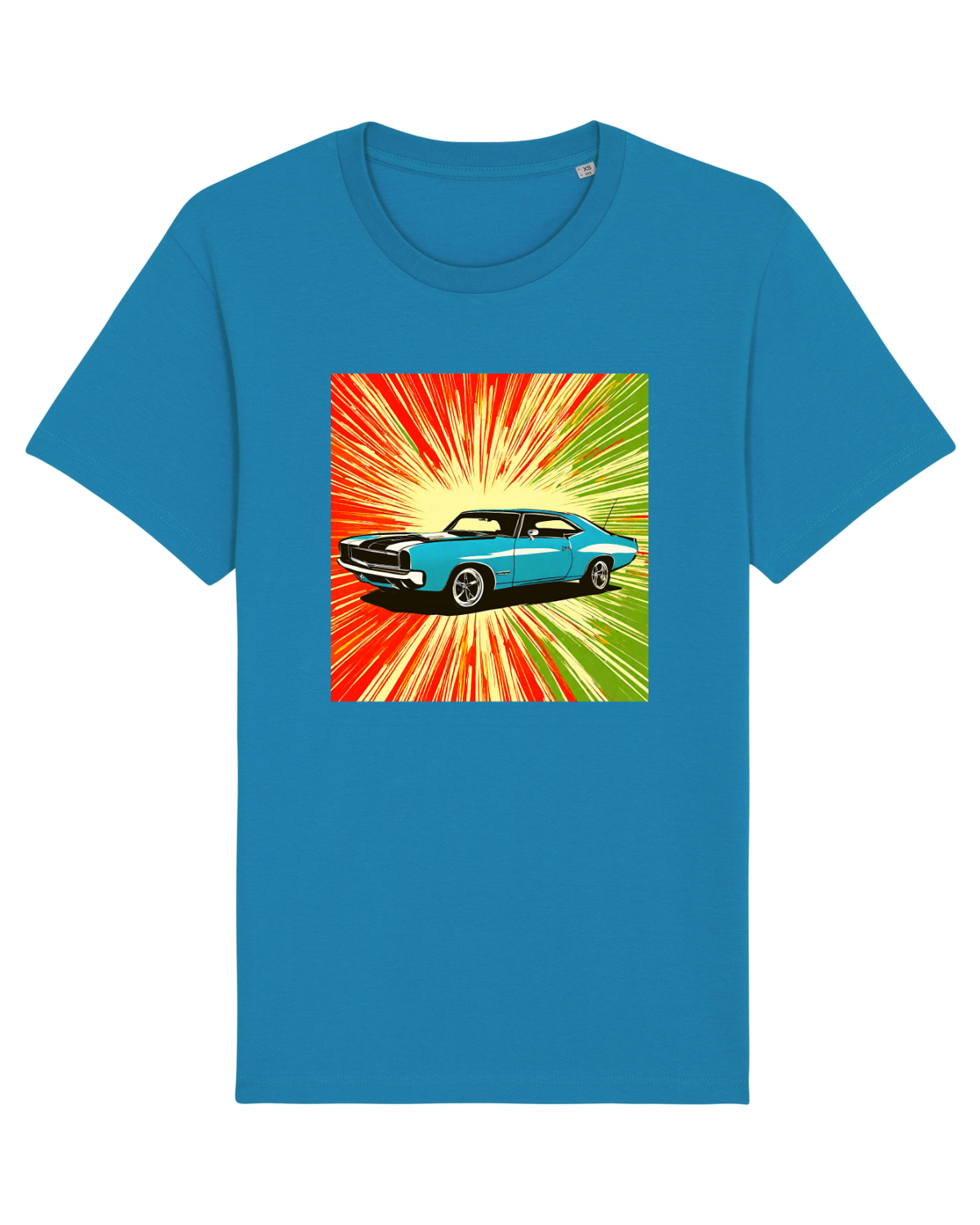 Tricou mânecă scurtă Unisex Rocker Azur