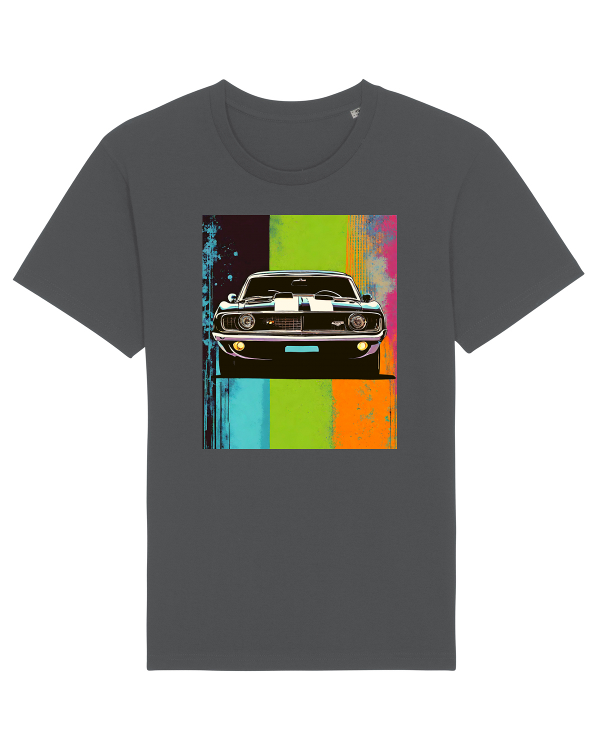 Tricou mânecă scurtă Unisex Rocker Anthracite