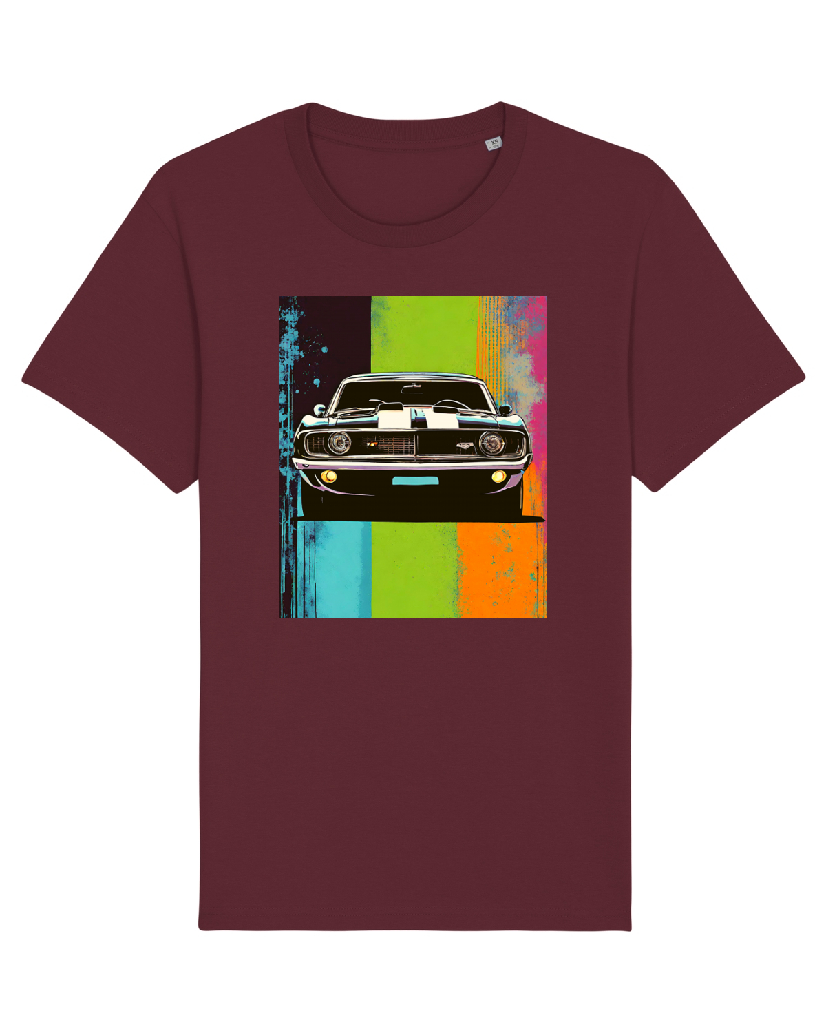 Tricou mânecă scurtă Unisex Rocker Burgundy