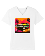 Masina Sport Pop Art Tricou mânecă scurtă guler V Bărbat Presenter