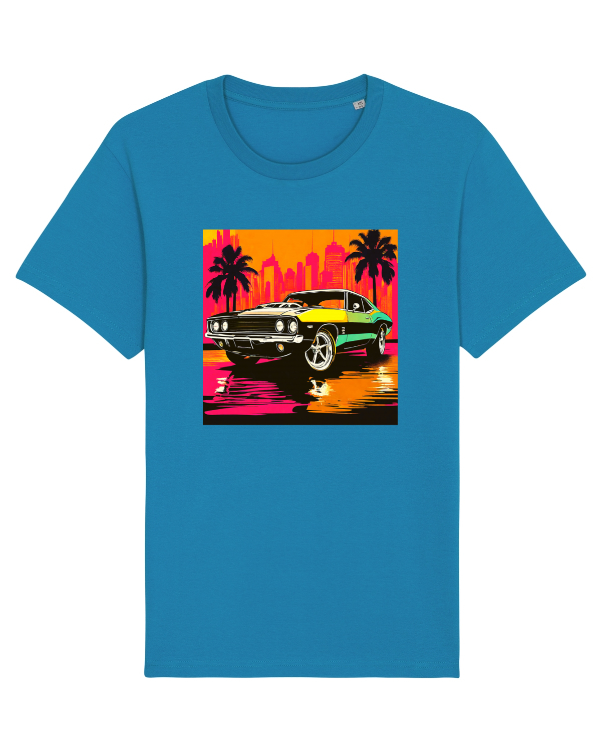 Tricou mânecă scurtă Unisex Rocker Azur