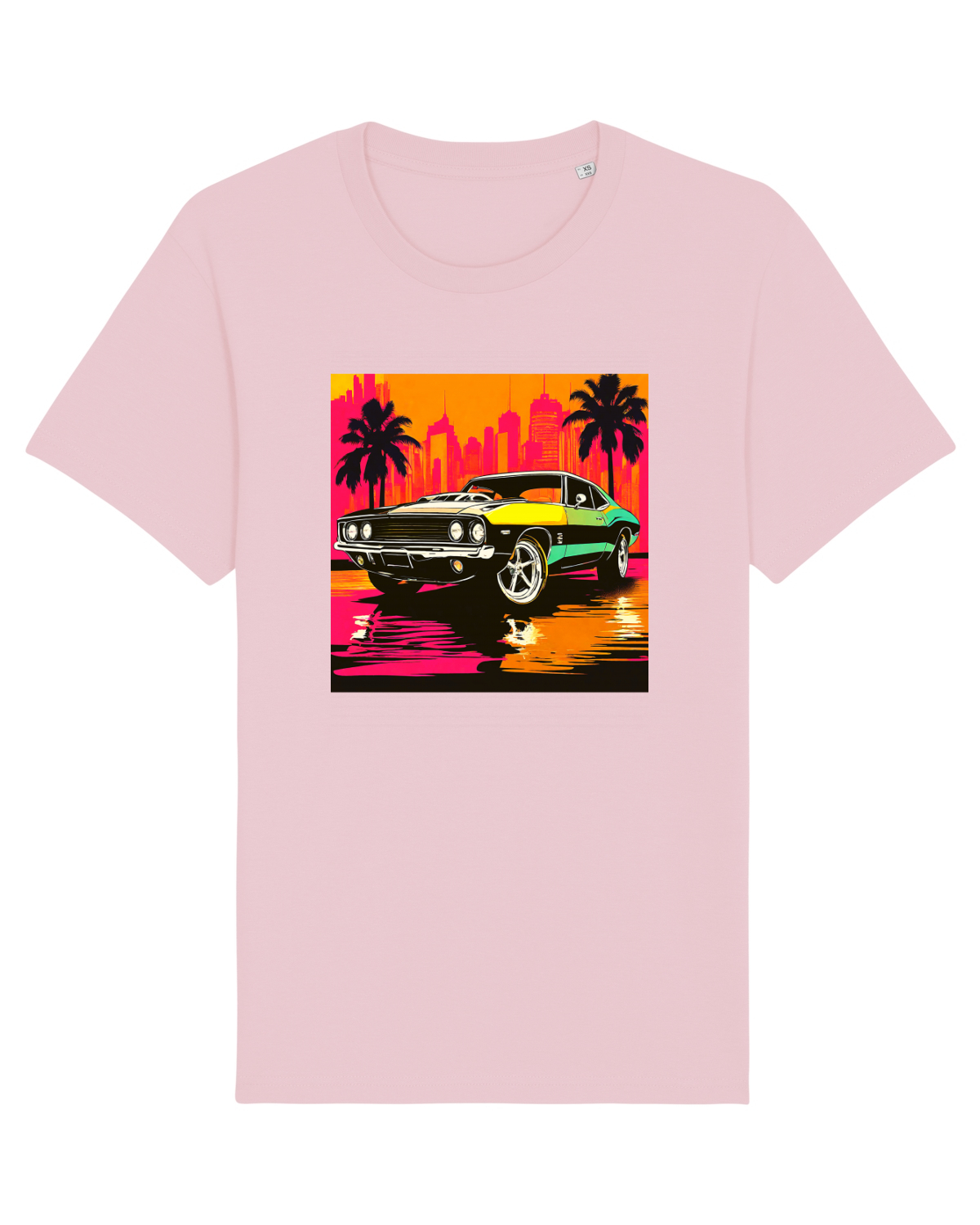 Tricou mânecă scurtă Unisex Rocker Cotton Pink