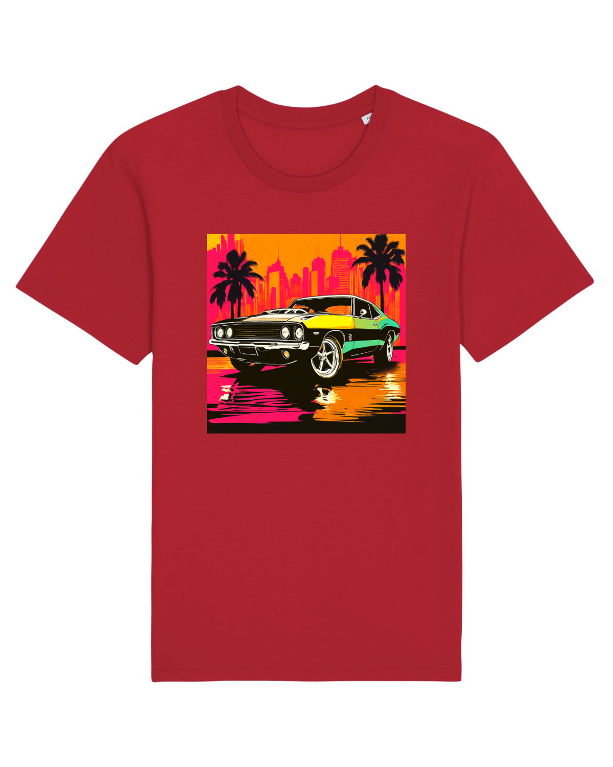 Tricou mânecă scurtă Unisex Rocker Red