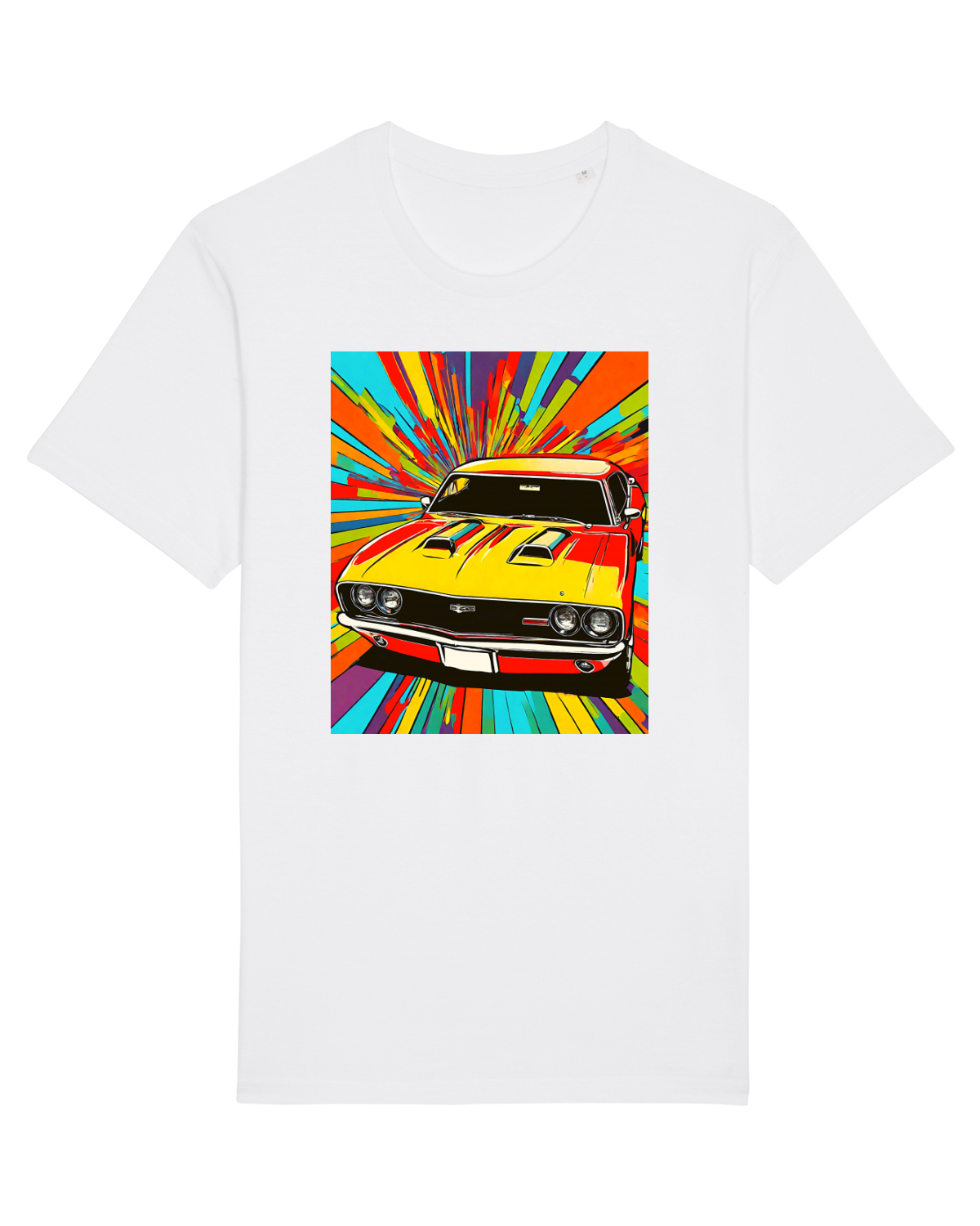 Tricou mânecă scurtă Unisex Rocker White