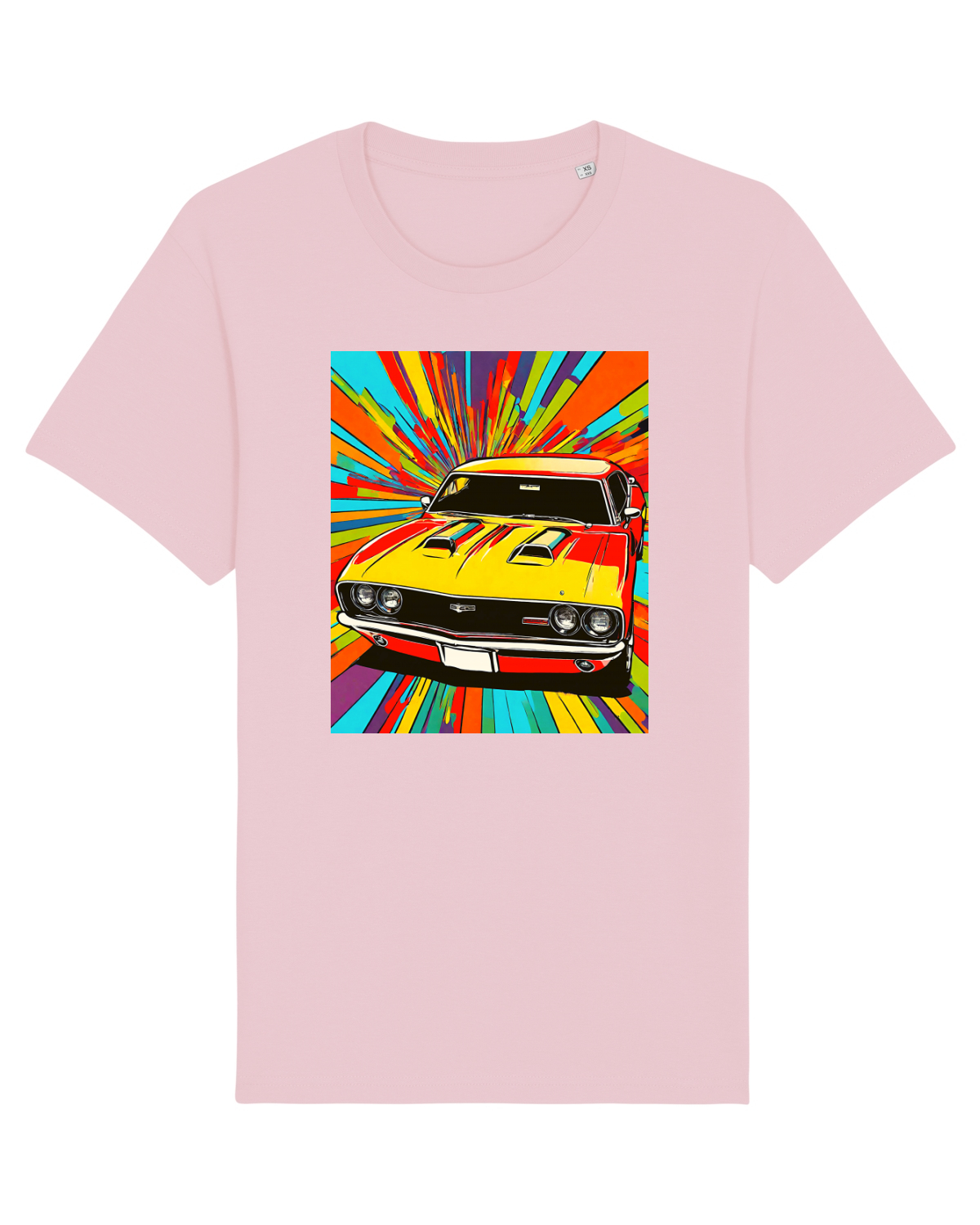 Tricou mânecă scurtă Unisex Rocker Cotton Pink