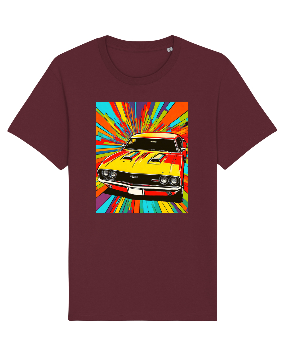 Tricou mânecă scurtă Unisex Rocker Burgundy