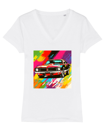 Masina Sport Pop Art White