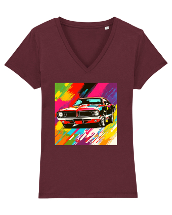 Masina Sport Pop Art Burgundy