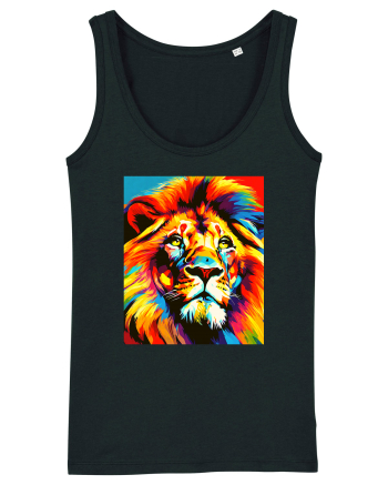 Lion Pop Art Black