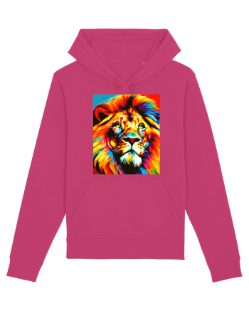 Lion Pop Art Raspberry