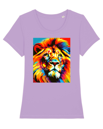 Lion Pop Art Lavender Dawn